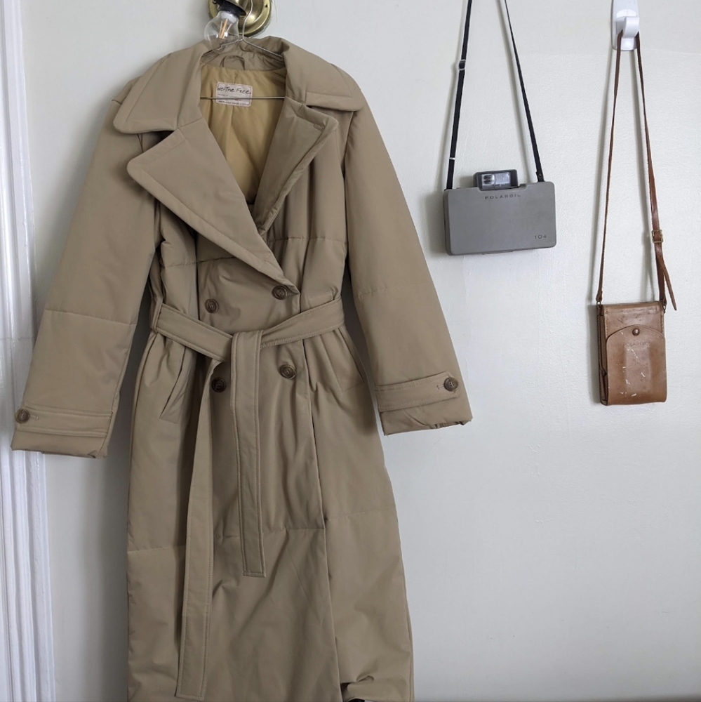 Free People City Slicker Puffer Trench Coat